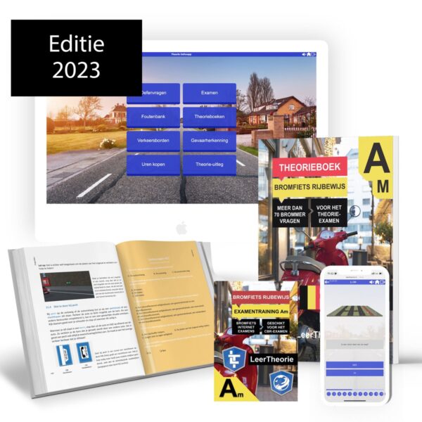 Leertheorie.nl - Scooter - Brommer - Theorieboek - Examentraining - Online Oefenen - 2023